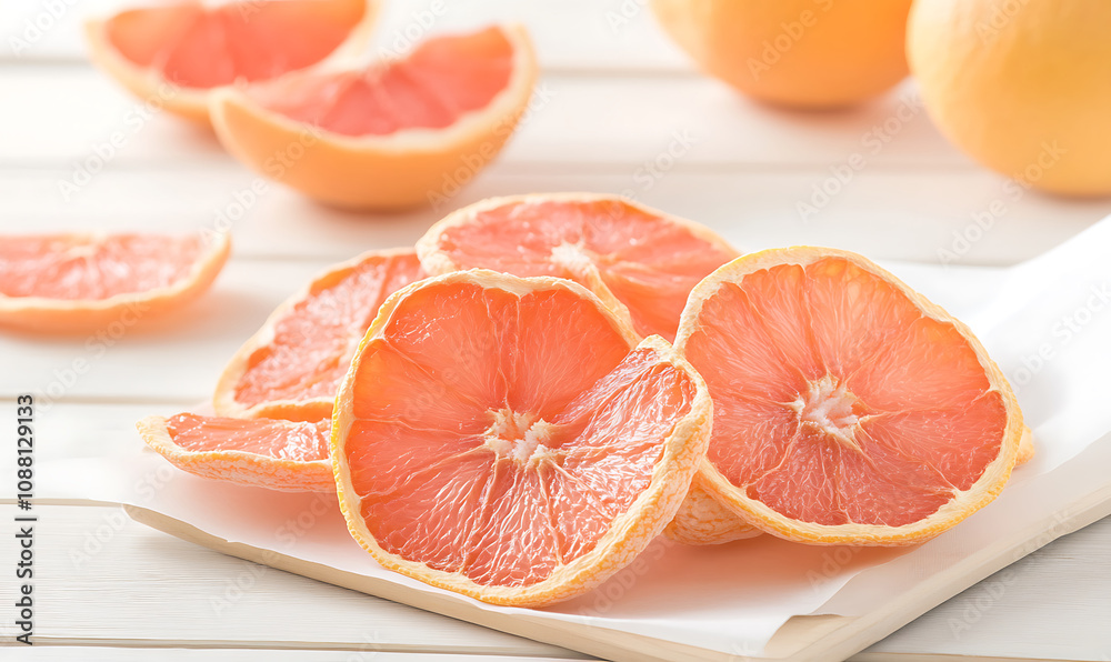 grapefruit on a wooden table-generative ai grapefruit on a wooden table-generative ai