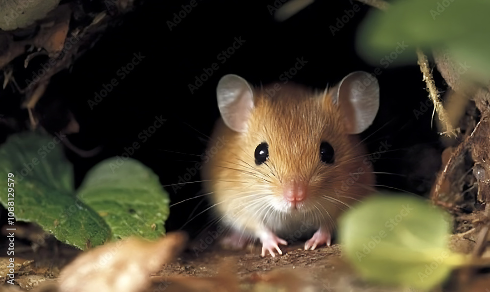 field mouse in the grass-generative ai field mouse in the grass-generative ai