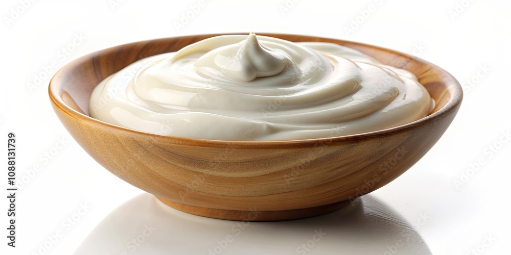 Sour cream in a bowl cut out on background, Sour cream, dip, condiment, dairy, creamy, texture, white, container,cutout Sour cream in a bowl cut out on background, Sour cream, dip, condiment, dairy, creamy, texture, white, container,cutout