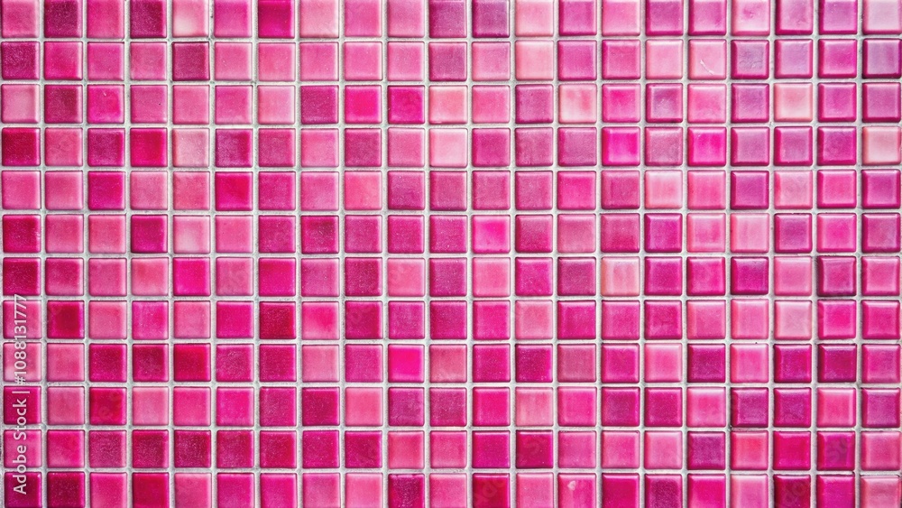 Close-up of pink mosaic tiles, pink, mosaic, tiles, texture, background, close-up, colorful, design, pattern Close-up of pink mosaic tiles, pink, mosaic, tiles, texture, background, close-up, colorful, design, pattern