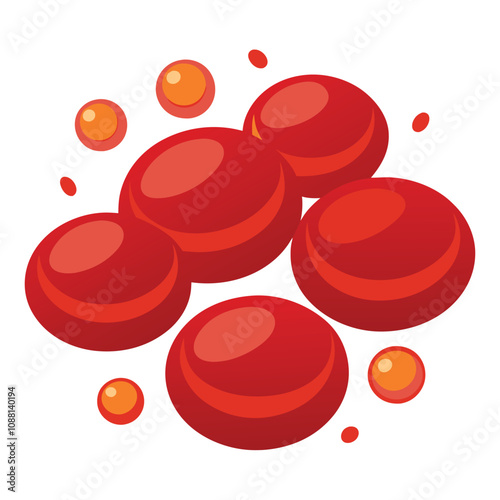 Platelets vector illustration isolated on a white background