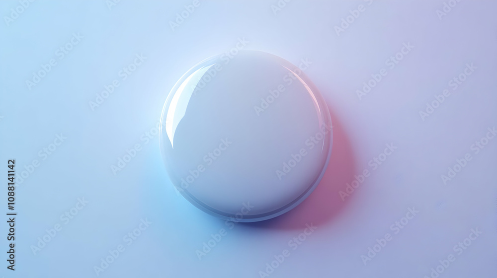 Abstract 3D Render of a Glossy Circle Abstract 3D Render of a Glossy Circle