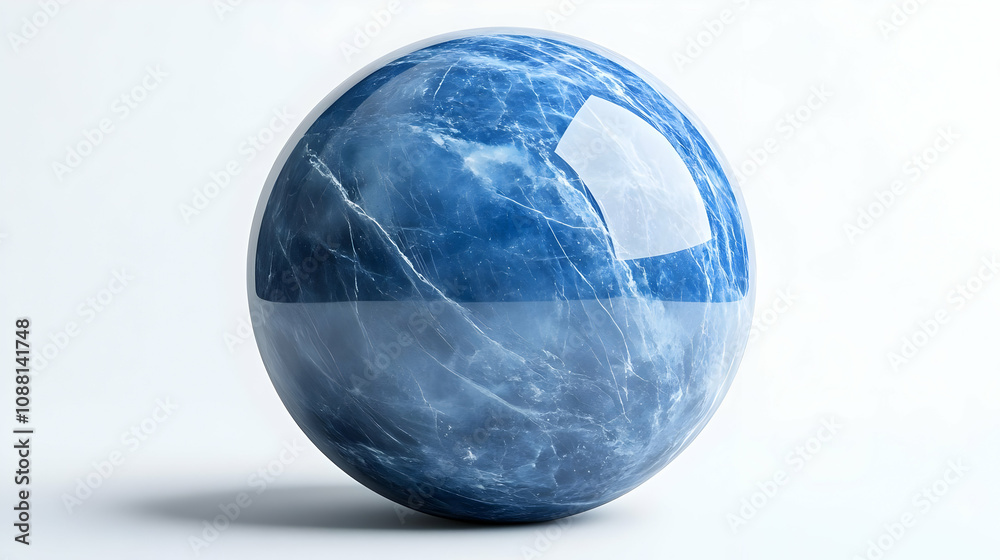 Blue Marble Sphere 3D Render Blue Marble Sphere 3D Render