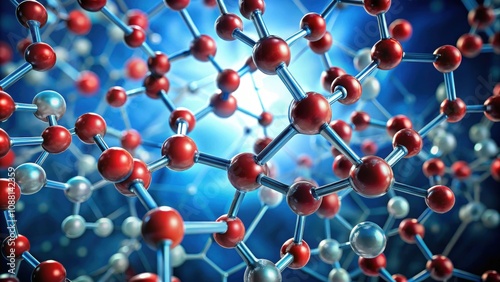 Lycopene molecular structure in view under a microscope , lycopene, e160d