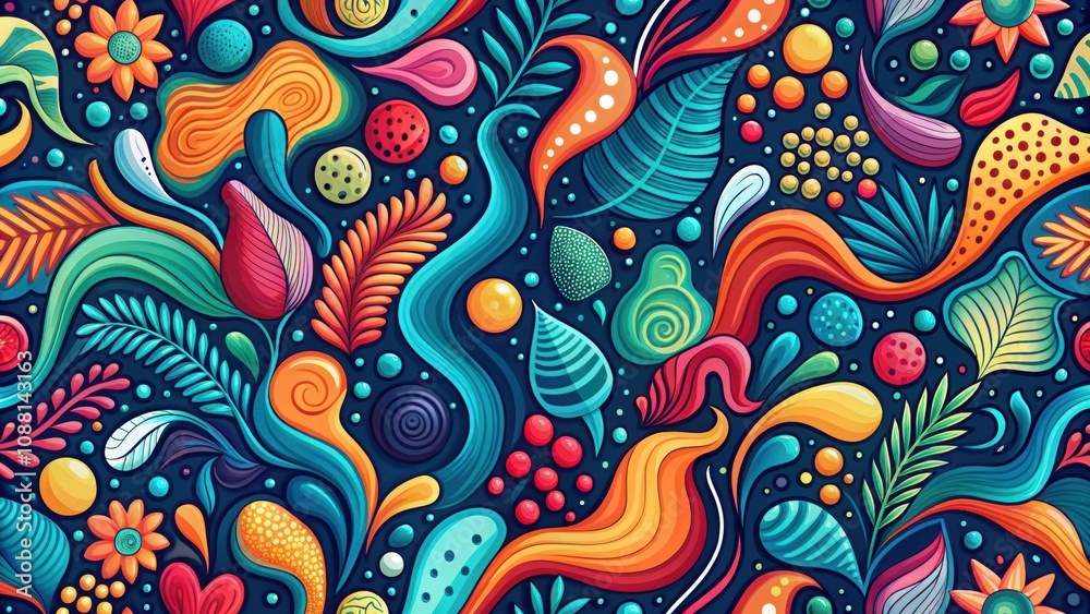 Vibrant abstract pattern with flowing organic shapes and textures, colorful, abstract, design, background, texture, art Vibrant abstract pattern with flowing organic shapes and textures, colorful, abstract, design, background, texture, art
