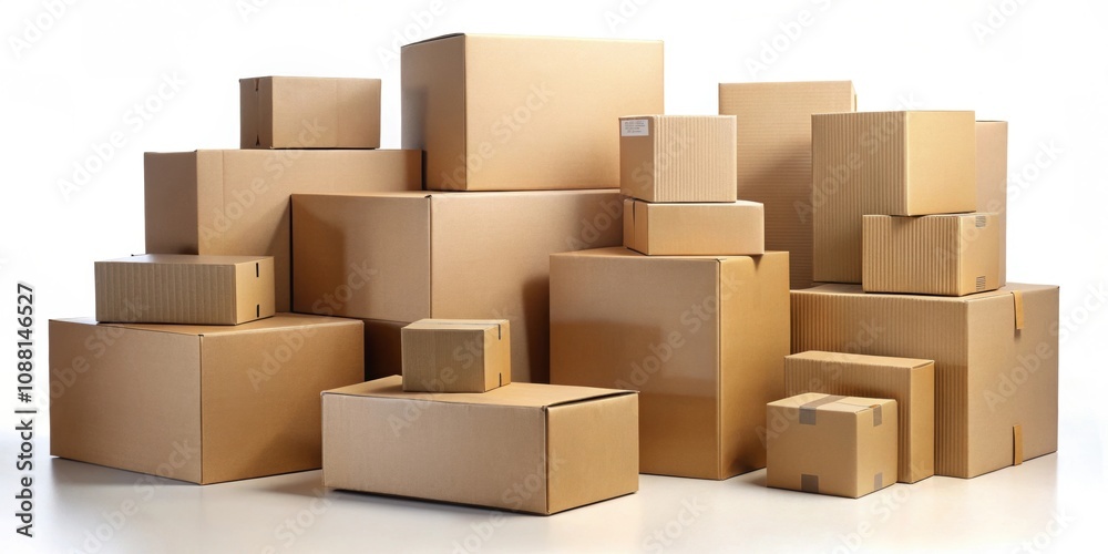 of various cardboard boxes in different sizes and colors, cardboard, boxes, packaging, storage, moving of various cardboard boxes in different sizes and colors, cardboard, boxes, packaging, storage, moving