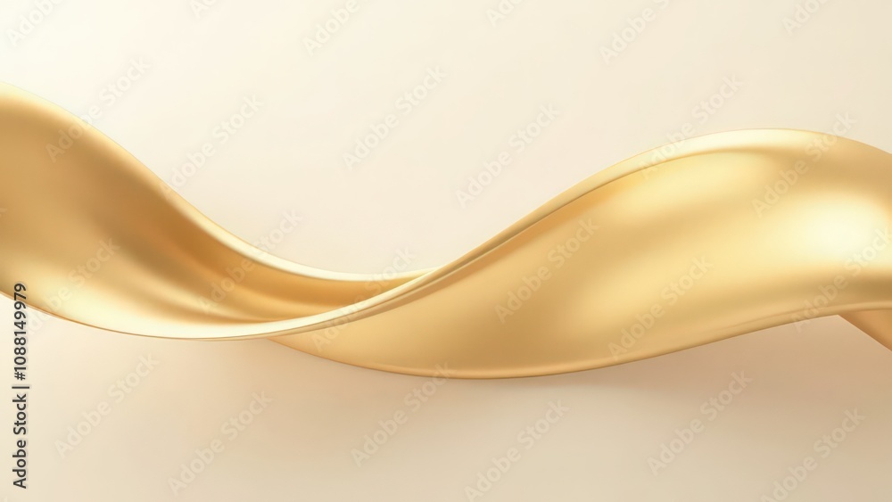 Abstract soft golden waves on a light cream background with copy space. Minimalistic and elegant composition perfect for branding, backgrounds, banners, or modern designs Abstract soft golden waves on a light cream background with copy space. Minimalistic and elegant composition perfect for branding, backgrounds, banners, or modern designs