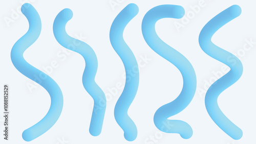 Fluid BlueLines and Abstract Shapes Background photo