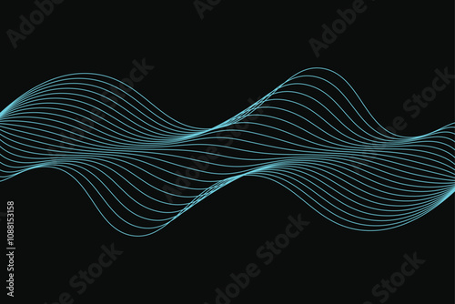 geometric simple minimalistic. topographic line round lines abstract. pattern of light blue lines.