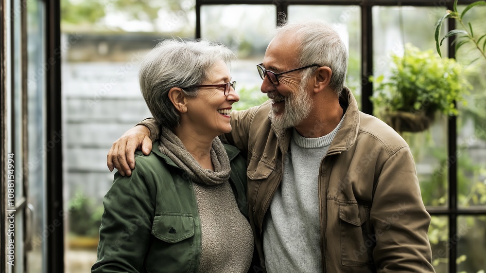 Joyful Elderly Couple Dancing Together in Their Cozy Kitchen, Sharing Laughter and Love in a Warm and Inviting Atmosphere Joyful Elderly Couple Dancing Together in Their Cozy Kitchen, Sharing Laughter and Love in a Warm and Inviting Atmosphere