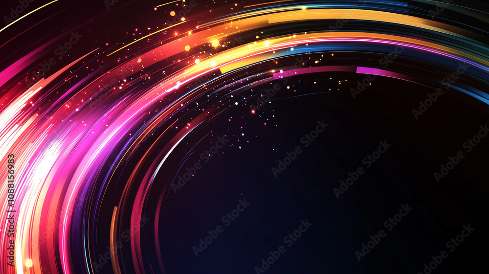Obraz premium abstract background with glowing lines