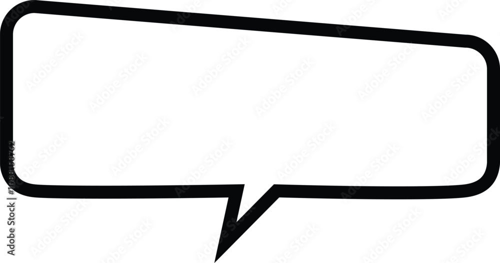 Fototapeta premium Talk Bubble Outline Drawing