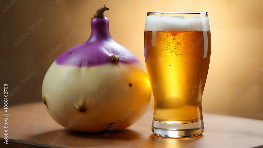 Surreal Danish Rutabaga with Amber Beer Surreal Danish Rutabaga with Amber Beer