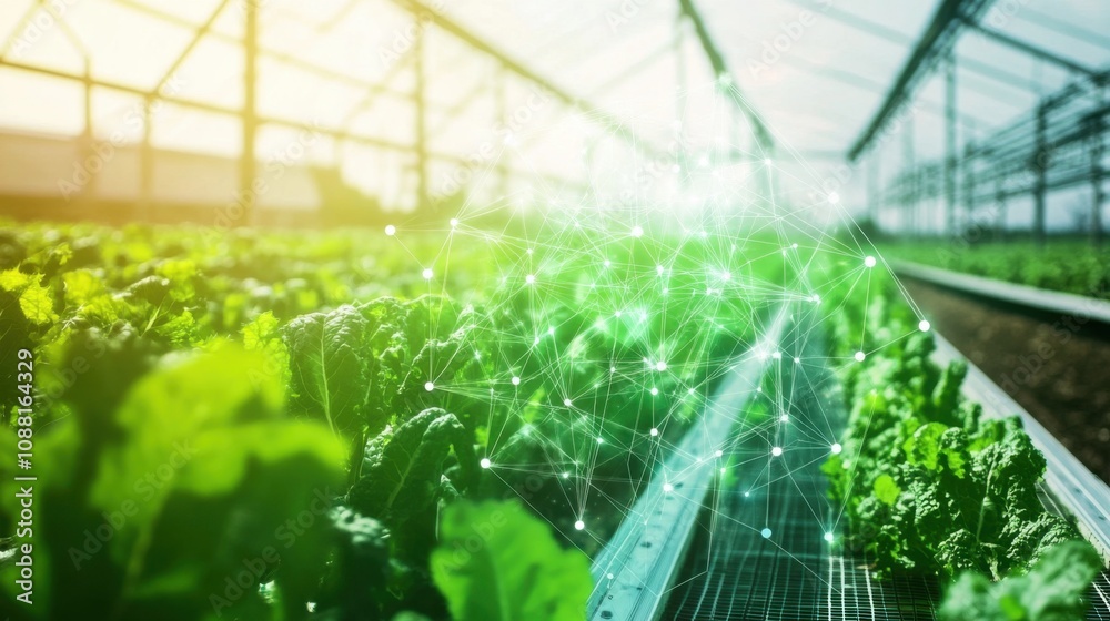 A high-tech AI-powered smart farming system for precision agriculture, modern farm environment with integrated sensors and technology for optimizing crop yields and resource use A high-tech AI-powered smart farming system for precision agriculture, modern farm environment with integrated sensors and technology for optimizing crop yields and resource use