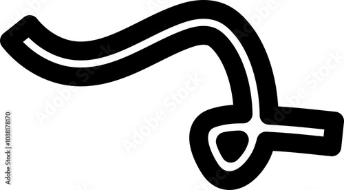 Bold curved lines, strokes and doodles children or festive celebration design