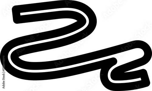 Bold curved lines, strokes and doodles children or festive celebration design