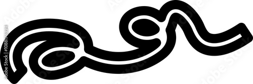 Bold curved lines, strokes and doodles children or festive celebration design