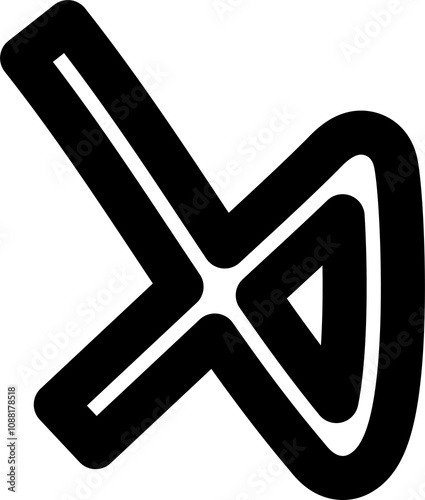 Bold curved lines, strokes and doodles children or festive celebration design