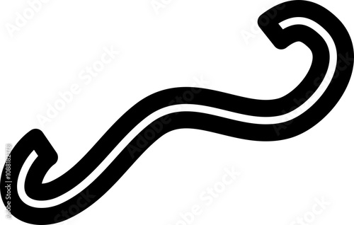 Bold curved lines, strokes and doodles children or festive celebration design