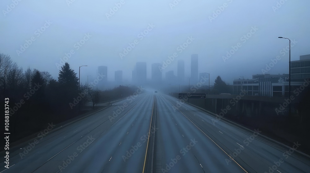 Empty express lane on highway during off-peak hours, symbolizing efficiency and opportunity in a calm, uncluttered environment. Empty express lane on highway during off-peak hours, symbolizing efficiency and opportunity in a calm, uncluttered environment.