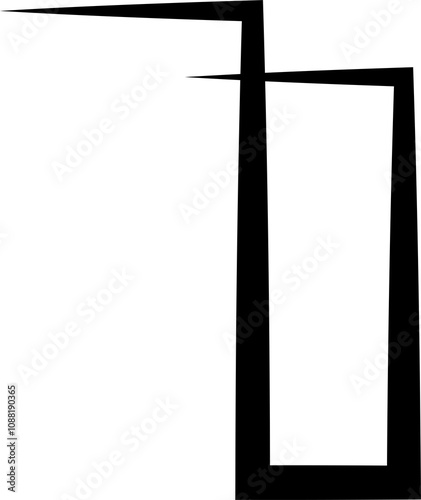 Line stripes elements, spiral, curve, wavy