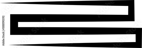 Line stripes elements, spiral, curve, wavy