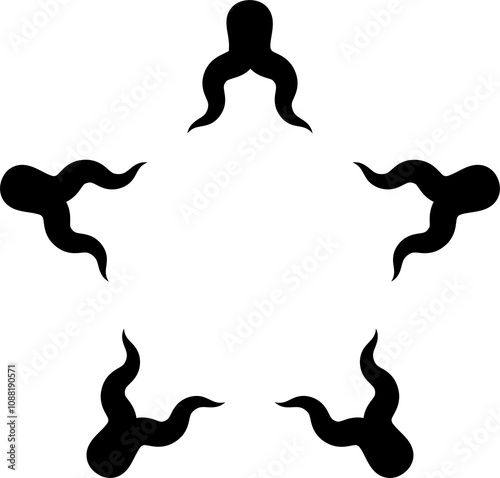 Line stripes elements, spiral, curve, wavy