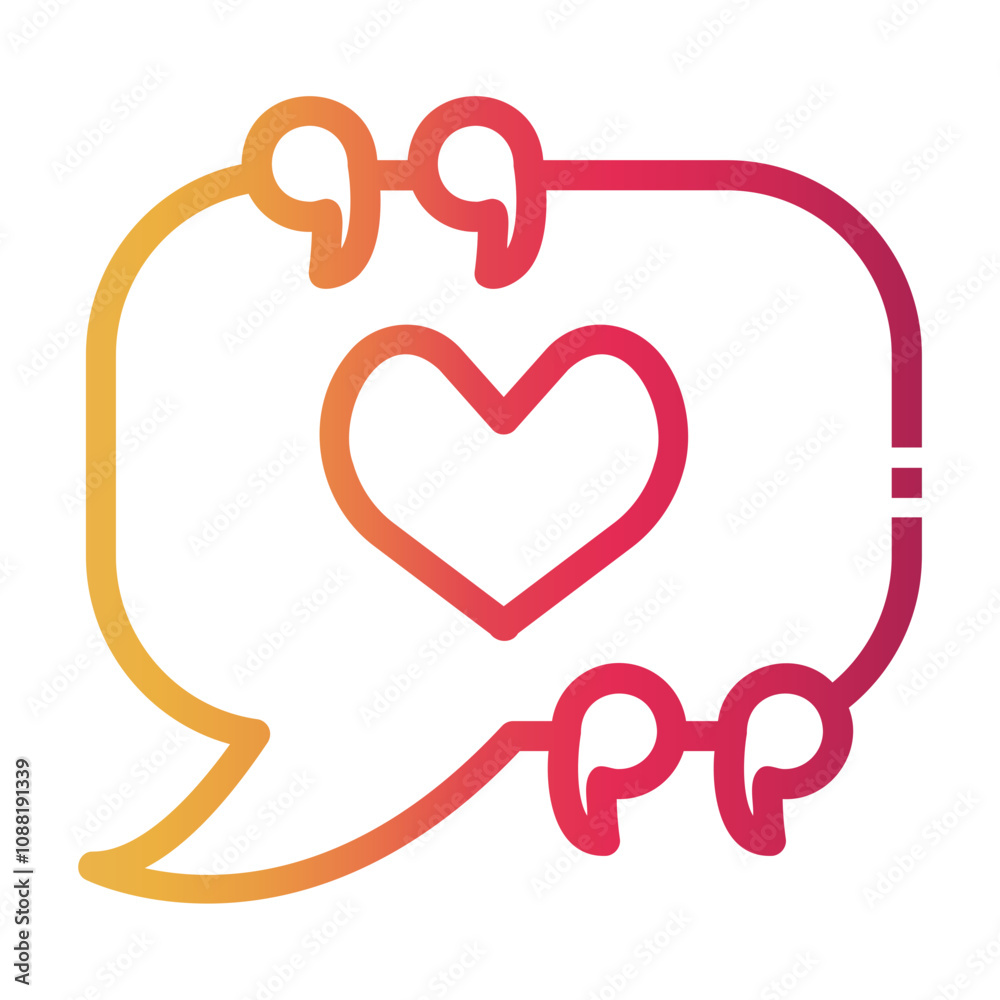 conversation Line Gradient Icon