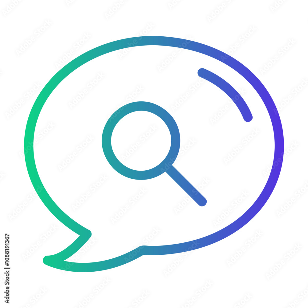 google talk Line Gradient Icon google talk Line Gradient Icon