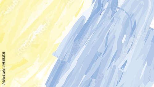 Blue and yellow watercolor background