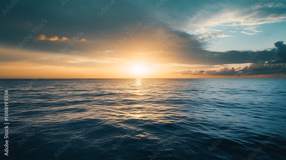 Obraz premium Ocean Sunset Landscape