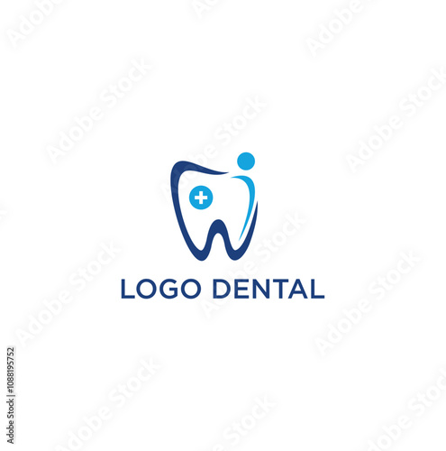 dental care logo and icon vector illustration
