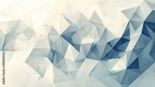 Abstract geometric pattern in soft blue and gray tones