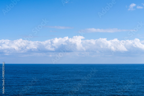 tranquil sea with cloud