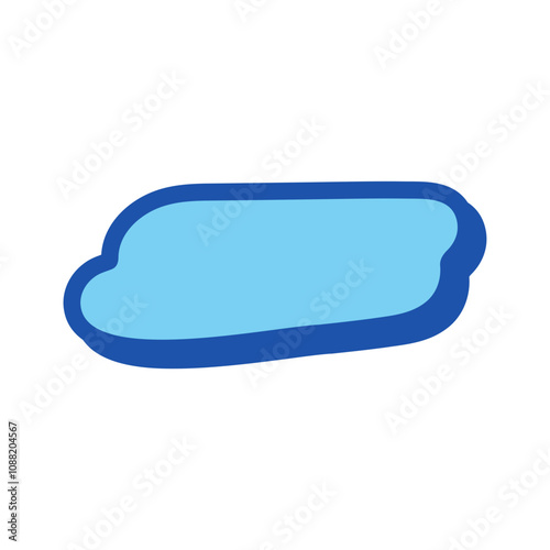 blue Cute Text Box