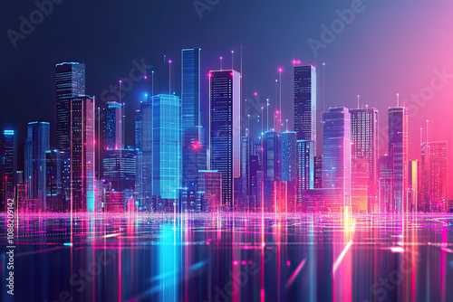 Smart city planning with integrated digital infrastructure. Urban developers engineers and tech specialists utilizing AI-driven tools and sensors
