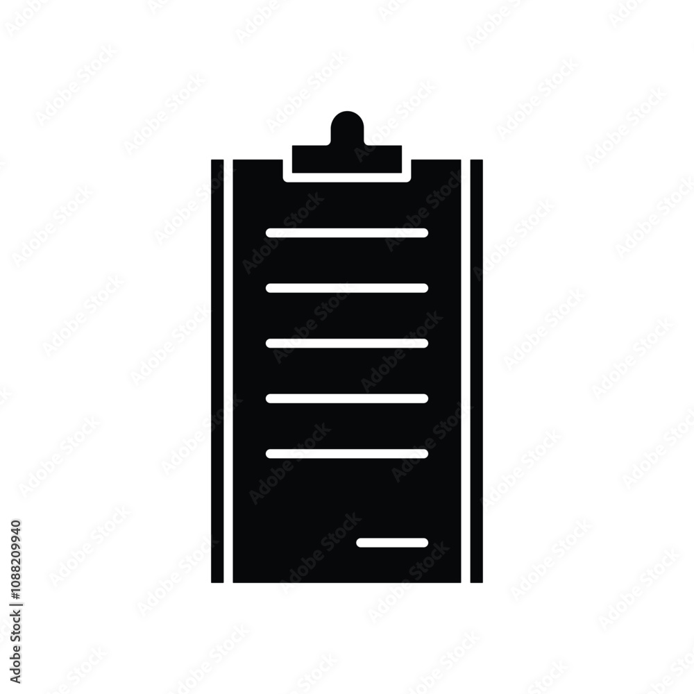 Clipboard icon logo design template isolated illustration Clipboard icon logo design template isolated illustration