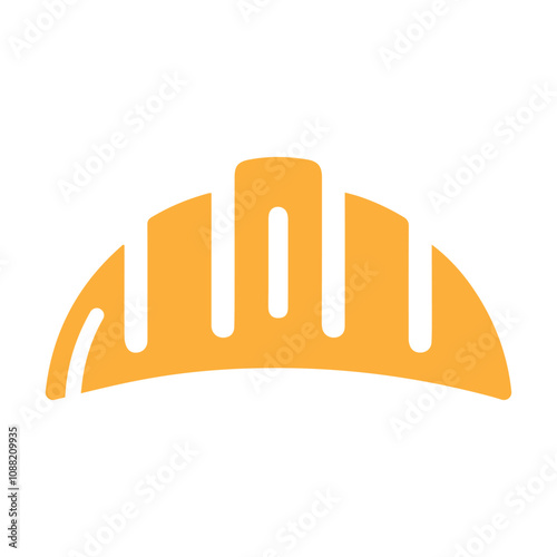 Construction helmet icon logo design template isolated illustration