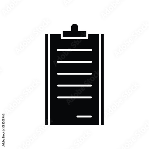 Clipboard icon logo design template isolated illustration