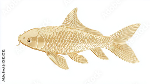 Golden Koi: Elegant Aquatic...
