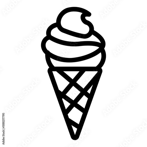 ice cream Line Icon