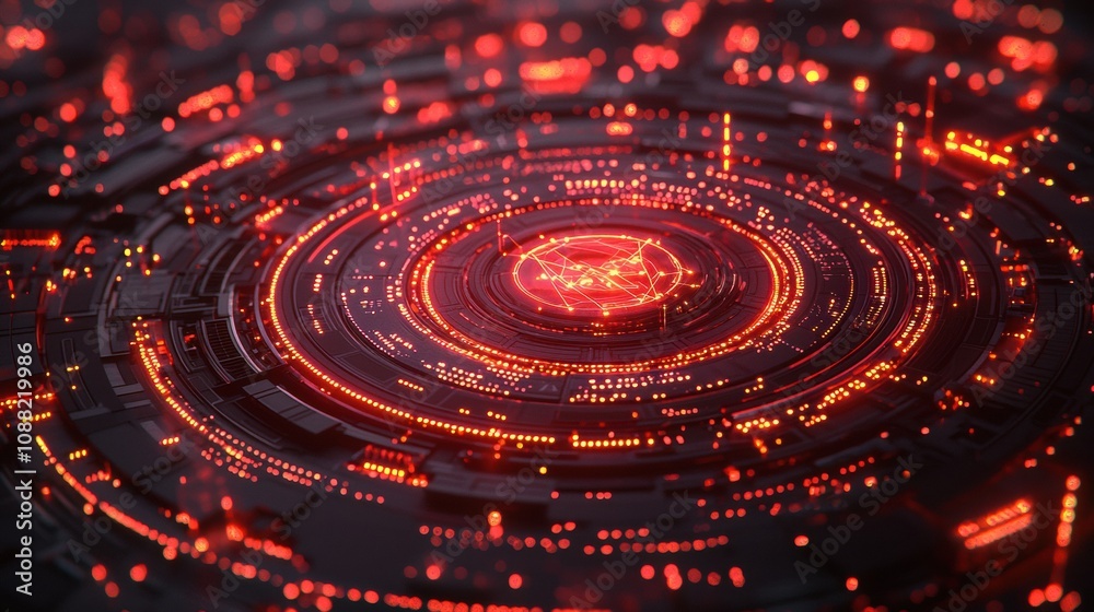 Stunning Abstract Visualization of a Futuristic Technology Concept with Bright Red and Dark Elements, Symbolizing Connectivity and Data Flow in Digital Space Stunning Abstract Visualization of a Futuristic Technology Concept with Bright Red and Dark Elements, Symbolizing Connectivity and Data Flow in Digital Space