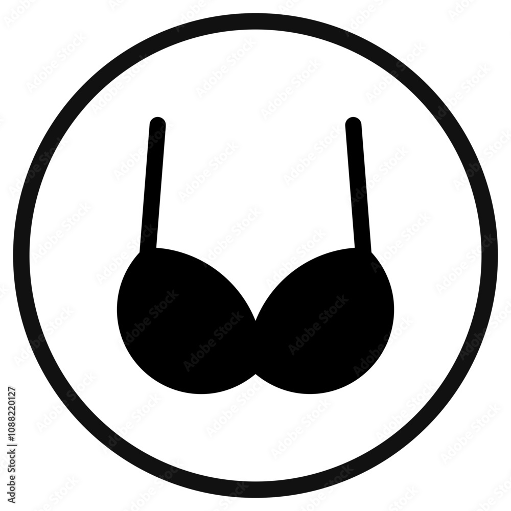 Editable bra, bikini vector icon. Clothing, fashion, apparel. Part of a big icon set family. Perfect for web and app interfaces, presentations, infographics, etc Editable bra, bikini vector icon. Clothing, fashion, apparel. Part of a big icon set family. Perfect for web and app interfaces, presentations, infographics, etc