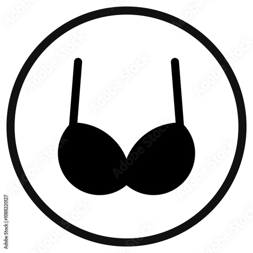 Editable bra, bikini vector icon. Clothing, fashion, apparel. Part of a big icon set family. Perfect for web and app interfaces, presentations, infographics, etc