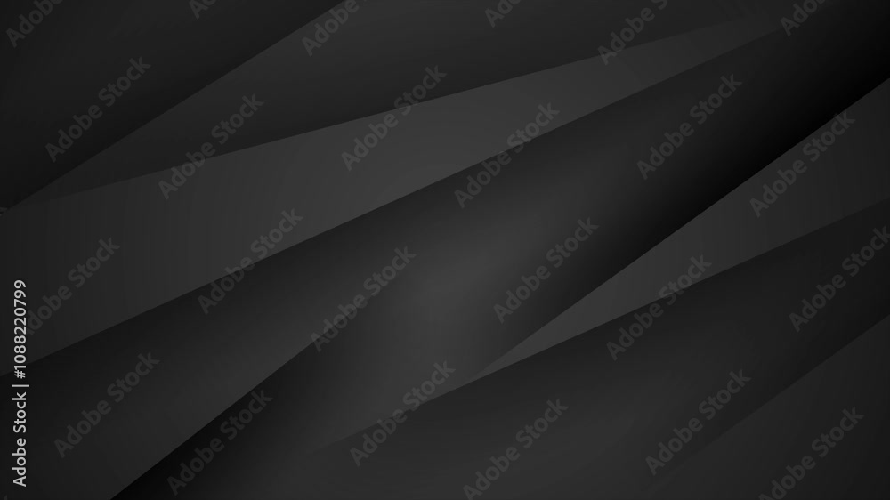 elegant modern abstract black geometric background with layered overlaps seamless 4k video background motion pop art design