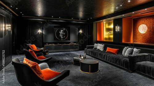 Luxurious Modern Home Theat...