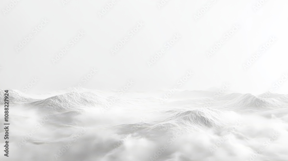 Monochromatic mountain range peaks shrouded in mist. Monochromatic mountain range peaks shrouded in mist.