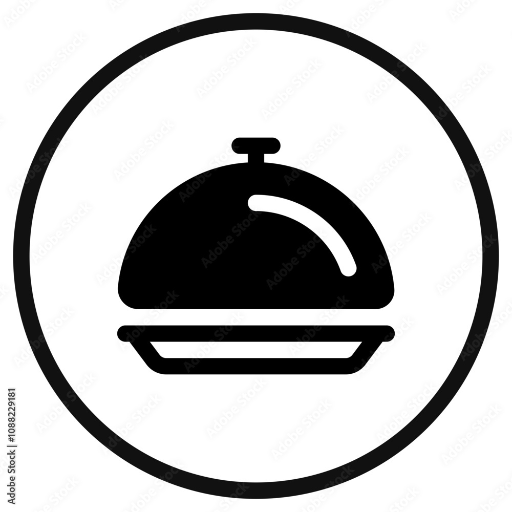Editable food cover, serving vector icon. Food, restaurant. Part of a big icon set family. Perfect for web and app interfaces, presentations, infographics, etc Editable food cover, serving vector icon. Food, restaurant. Part of a big icon set family. Perfect for web and app interfaces, presentations, infographics, etc