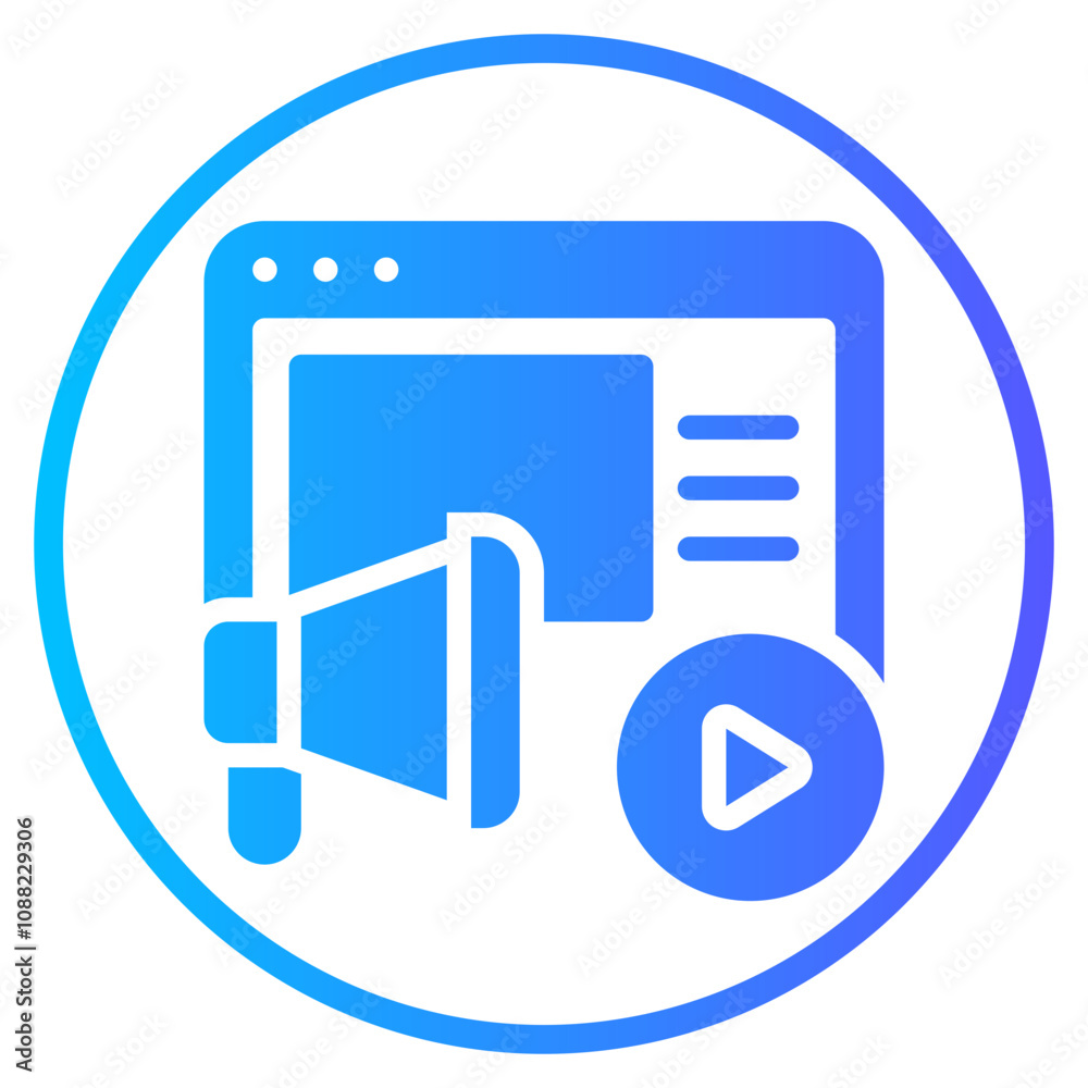 content marketing gradient icon content marketing gradient icon