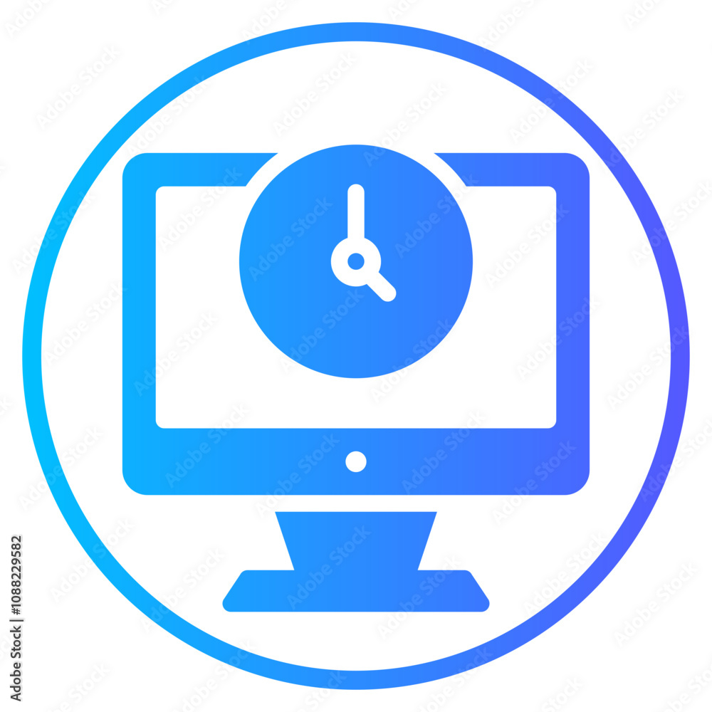 monitoring gradient icon monitoring gradient icon